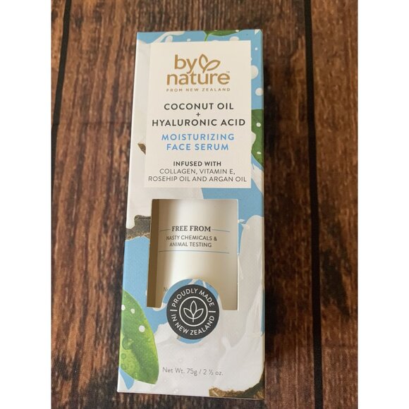By Nature Coconut Oil & Hyaluronic Acid Moisturizing Face Serum 75g  Infused Wit - Picture 1 of 3